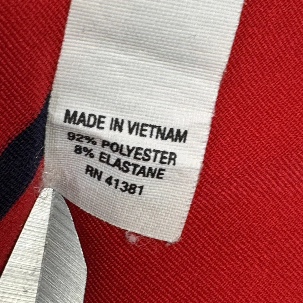 RLX Ralph Lauren Golf Polo Shirt Men Red L Striped US‎ Open Shinnecock Hills - Picture 8 of 9